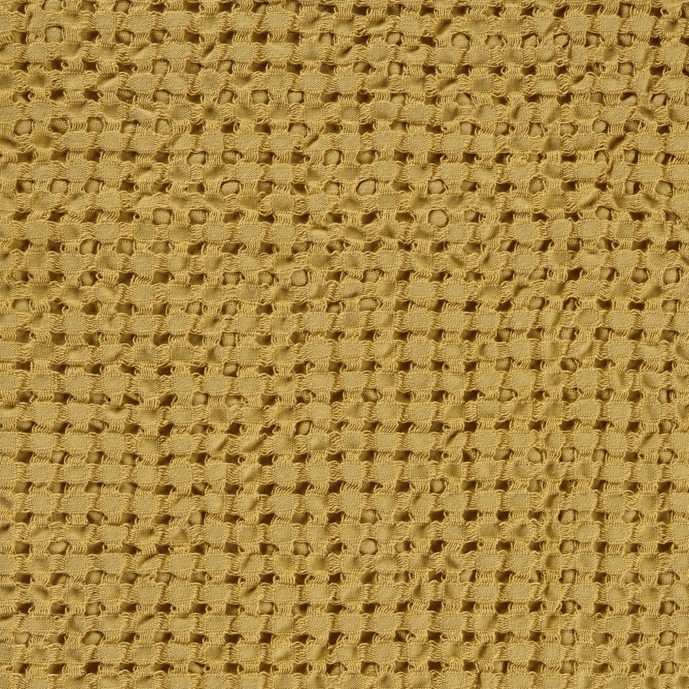 Pousada Waffle Bathroom Towels 840 by Designer Abyss & Habidecor in Gold